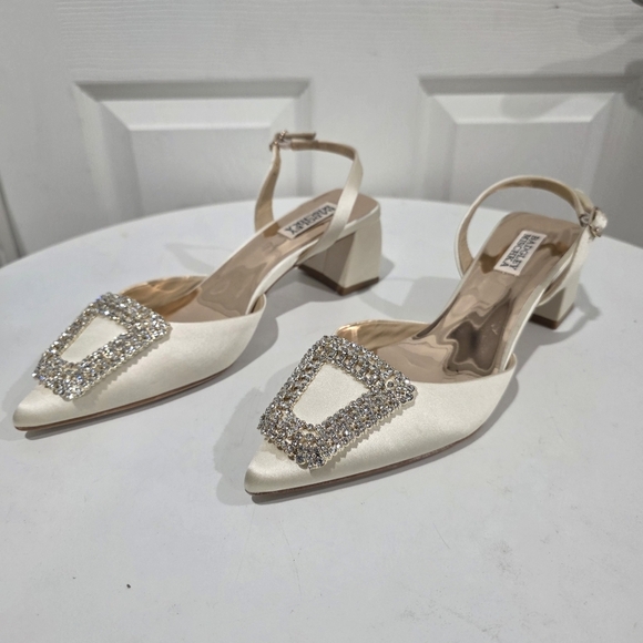 Badgley Mishka Emmie White Slingback - Picture 4 of 8